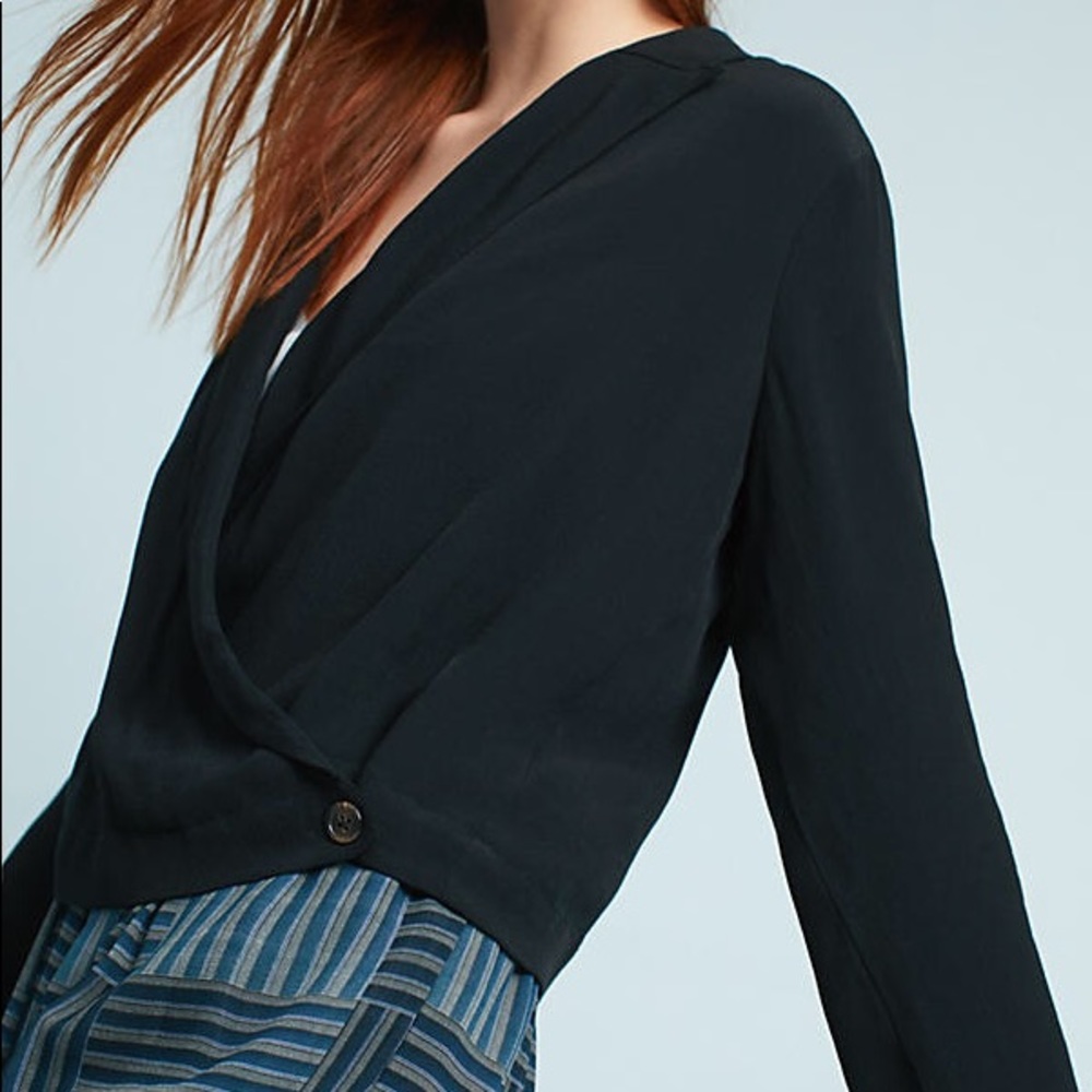 Anthropologie Black Blazer